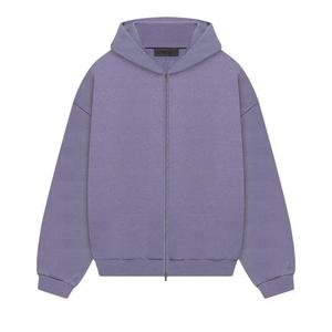 Молнии Fear of God Essentials Heavy Fleece Full Zip Hoodie 'Lavender'
