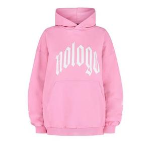 Худи Balenciaga No Logo Hoodie 'Light Pink/White'