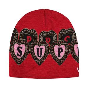 Шапки Supreme New Era Hearts Beanie 'Красный'
