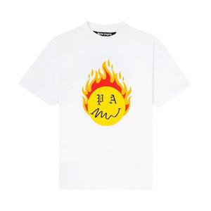 Футболки Palm Angels Burning Head Short-Sleeve T-Shirt 'White/Yellow'