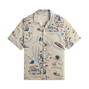 Рубашки на пуговицах Kith Nyc Thompson Camp Collar Shirt 'Sandrift'