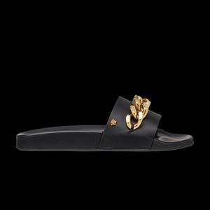 Слайды Versace Pool Slide «Medusa Chain — Черный»