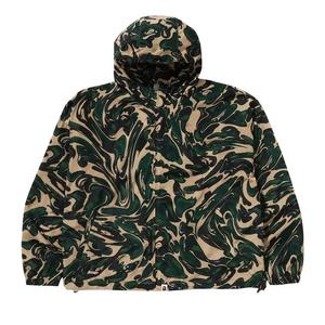 Верхняя одежда BAPE Marbling Camo Bathing Ape Logo Nylon Hooded Jacket 'Зеленый'