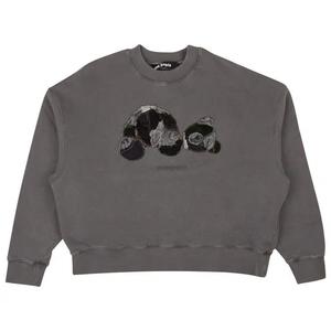 Свитеры с круглым вырезом Palm Angels PA Patchwork Ripped Bear Crew «Индиго»