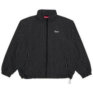 Трековые куртки Supreme Светоотражающая полосатая трековая куртка 'Black'
