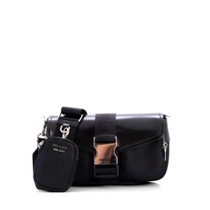 Сумка через плечо Buckle Pocket Spazzolato Leather and Tessuto