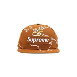 Бейсболки Supreme Worldwide Box Logo New Era 'Brown'