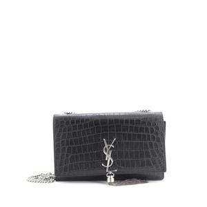 Сумка через плечо Classic Monogram Tassel Crocodile Embossed Leather Medium