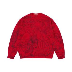 Свитеры Supreme Collage Вышитый свитер 'Red'