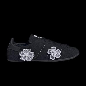 Повседневные теннисные кроссовки atmos pink x adidas Wmns Stan Smith Lo Pro 'Floral Lace'