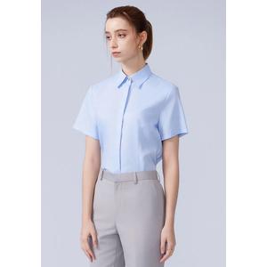 Небесно-голубая рубашка Classic Fit в полоску