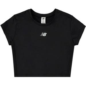 Укороченные топы New Balance Harmony Fitted T-Shirt 'Black'