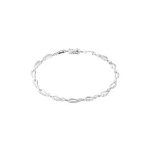 GOLDHEART Бриллиантовый браслет в стиле Астральные лучи, белое золото 750 - 18 см