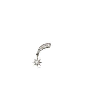 Серьга-гвоздик Starburst из белого золота с бриллиантами