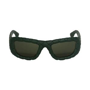 Bottega Veneta Intrecciato Rectangular Sunglasses 'Черный'