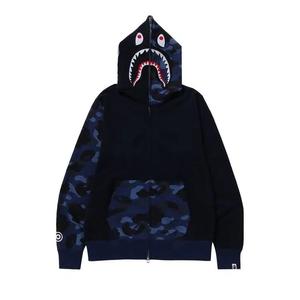 Молнии BAPE Color Camo Shark Full Zip Hoodie 'Navy'