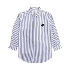Рубашки на пуговицах Comme des Garçons PLAY Striped Shirt 'Blue/White/Black'