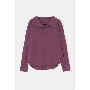 Рубашка с открытыми плечами Special Collection Burgundy-Multicolor Collar Detailed Off Shoulder Shirt Twoaw26Go00035