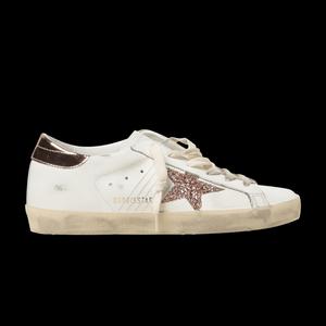 Кроссовки Golden Goose Wmns Superstar 'White Peach Pink Glitter'