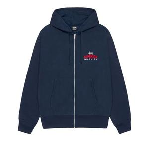 Топы Stussy Superior Quality Zip Hoodie 'Navy'