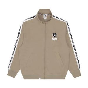 Трековые куртки AAPE Moonface Patch Zip-Up Track Jacket 'Beige/Red'