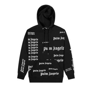 Худи Palm Angels Ultra Logo Over Hoodie 'Black/White'