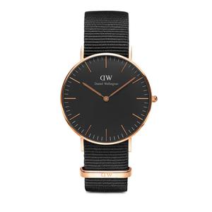 Classic Cornwall Black 36mm Часы Розовое золото Унисекс Часы для женщин и мужчин DW
