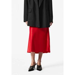 Сатиновая юбка-миди