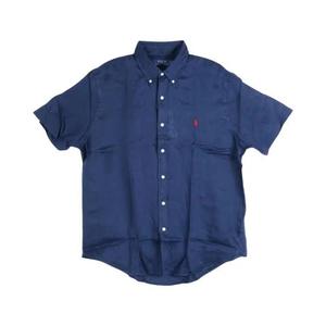 Рубашки Polo Ralph Lauren Short-Sleeve Piece Dye Linen Sport Shirt 'Newport Navy'