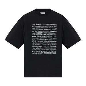 Футболки с коротким рукавом Vetements Fuck Everything T-Shirt 'Washed Out Black'