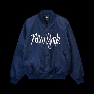 Вариси-куртки Stussy LA Chapter Сатиновая вариси-куртка «Navy»