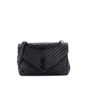 Большая сумка на плечо Classic Monogram College Bag Matelasse Chevron Leather