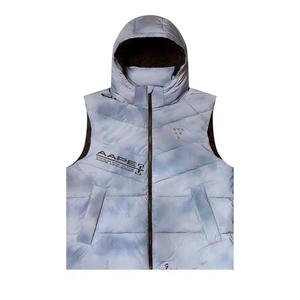 Жилеты AAPE Moonface Patch Hooded Padded Vest 'Белый/Зеленый'