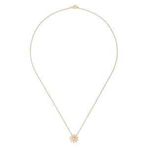 Колье Tiny Sunflower из желтого золота с бриллиантами