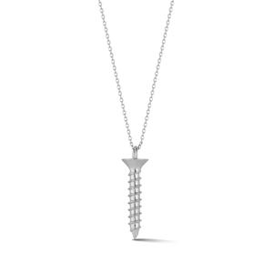 Серебряное колье Screw
