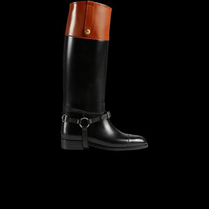 Ботинки Gucci Wmns Knee-High Boot 'Упряжь - Черный'