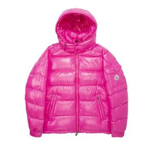 Пуховики Moncler Maya Hooded Puffer Shiny Jacket 'Pink'