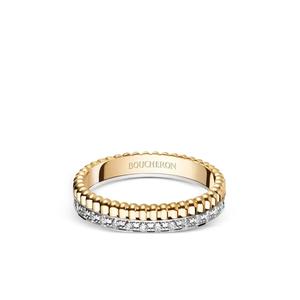 Серьги-кольца Quatre Radiant Edition из белого золота с бриллиантами