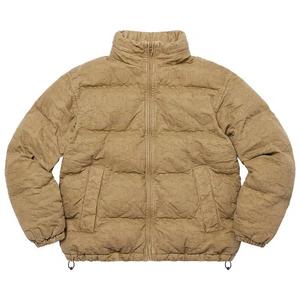 Пуховики Supreme Fat Tip Jacquard Denim Puffer Jacket 'Olive'