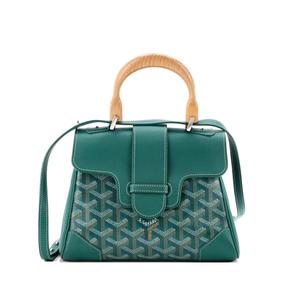 Сумка-сэтчел Structured Saigon Top Handle Bag Coated Canvas with Leather Mini