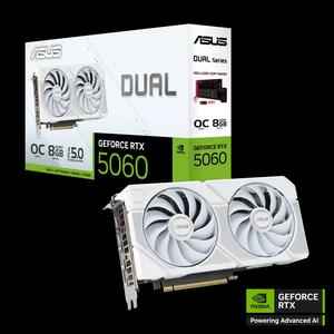 ASUS Dual GeForce RTX 5060 OC WHITE 8GB видеокарта