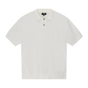 Поло Stussy Textured Short-Sleeve Polo Sweater 'Bone'