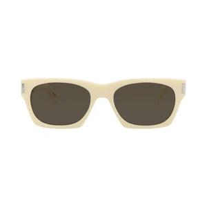 Saint Laurent Square Sunglasses «Слоновая кость/Серый»