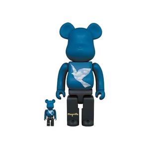 Фигурки BE@RBRICK René Magritte (L'oiseau De Ciel 1965/La Belle Societe 1965) 100% и 400% Set 'Синий'