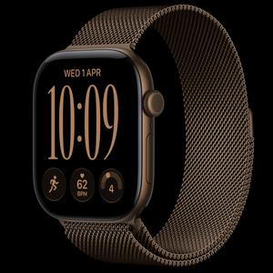 Apple Watch Series 12 46 мм, GPS, алюминий, Dark Bronze, ремешок Dark Bronze Milanese Loop
