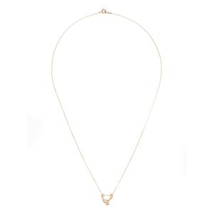 Ожерелье с бриллиантами V из желтого золота 18K