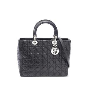 Большая двусторонняя сумка Lady Dior Cannage 2000-х