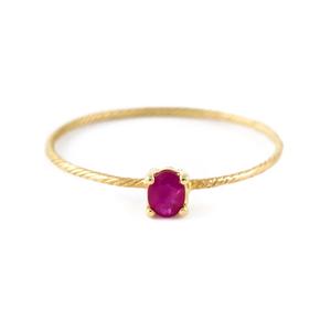 Кольцо с камнем 'Ruby'