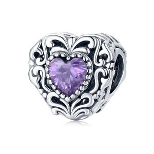 Подвеска-шарм Solid 925 Sterling Silver Mesmerise Love in Iris