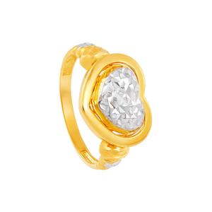 HABIB 916/22K Желтое и белое золотое кольцо R27430524